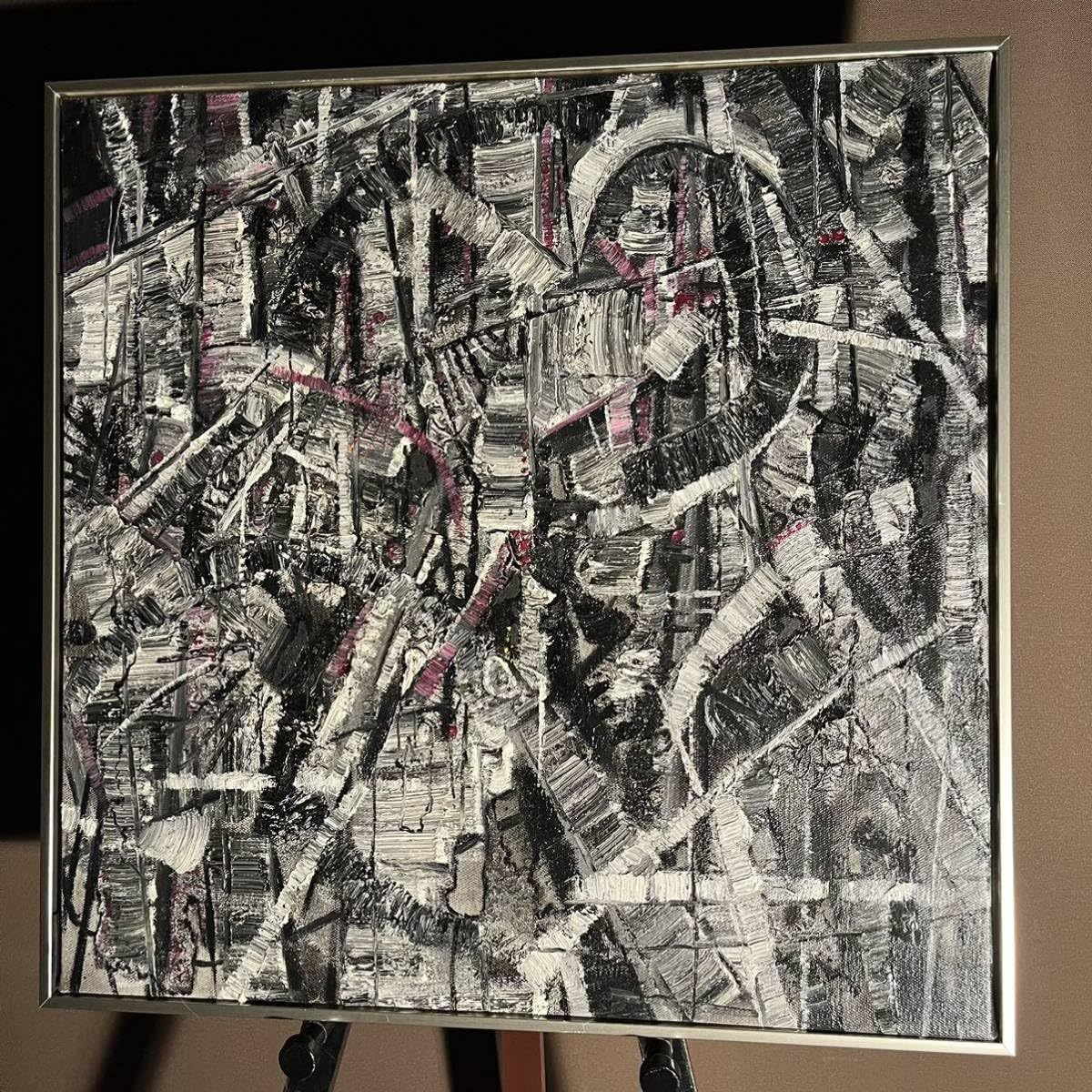 ★真作★ 旭日嘎(シゴラカ) 無題 油絵 貴重作品 ☆真作☆ 旭日嘎(シゴラカ) 無題 油絵 貴重作品 フレーム付き